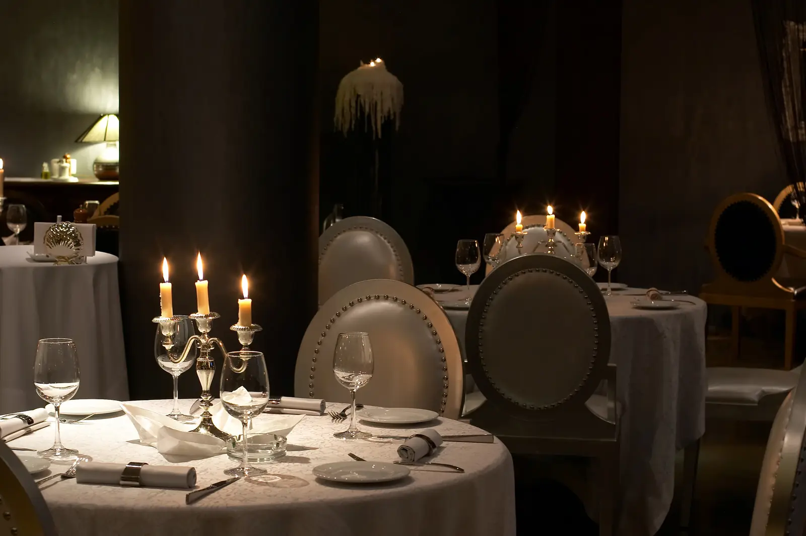 Elegant dining room set for a launch event